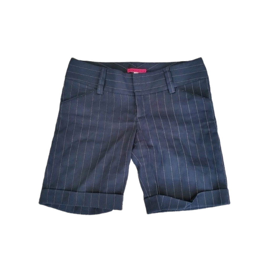 Alice + Olivia Pinstripe Bermuda Shorts